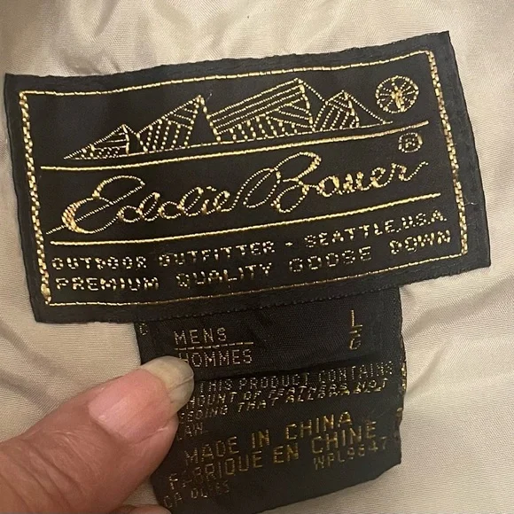 Eddie Bauer Men’s Goose Down Puffer Vest in size Large - Picture 4 of 4